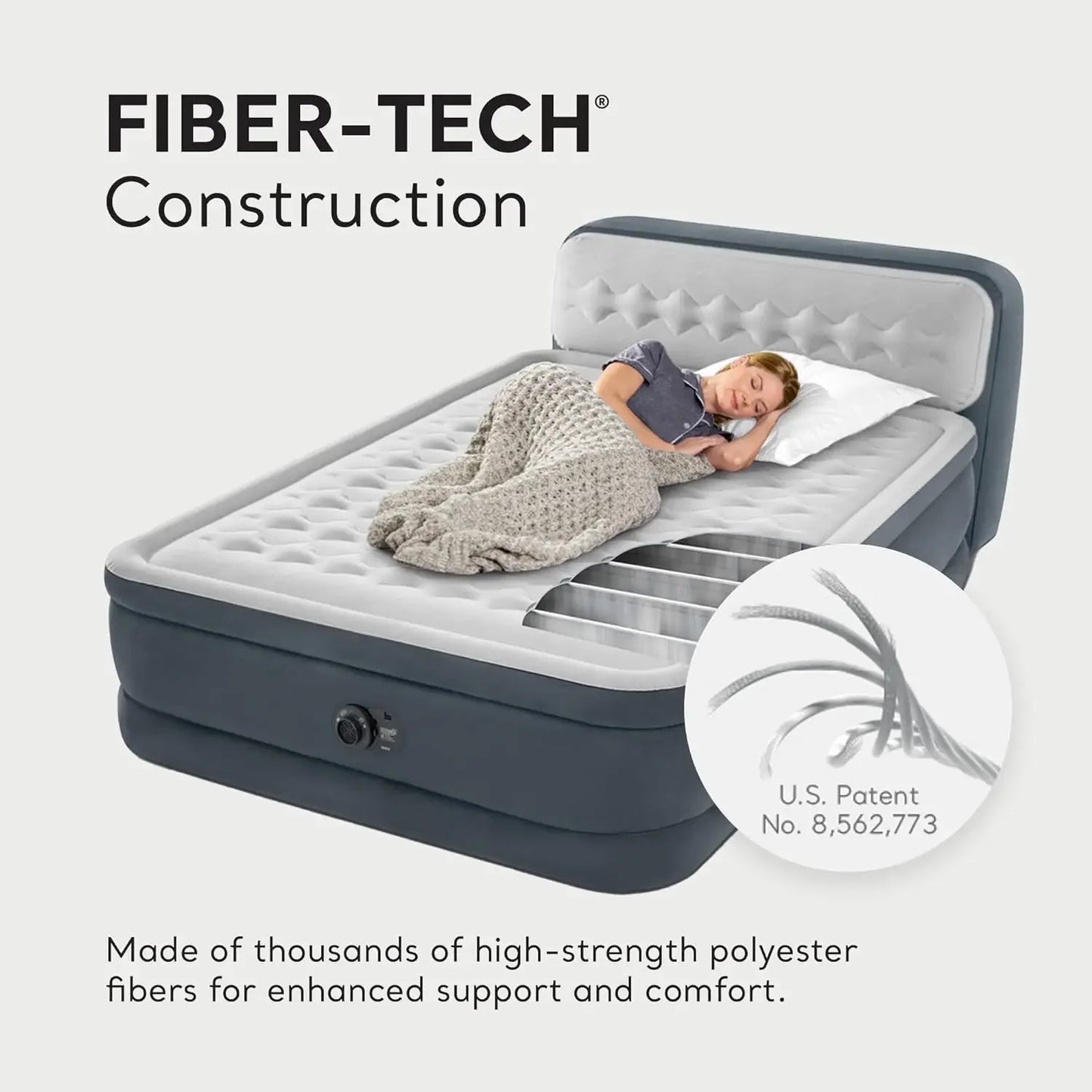 Matelas gonflable à traction arrière